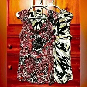 TWO Women’s Dressy Tanks - Size Large